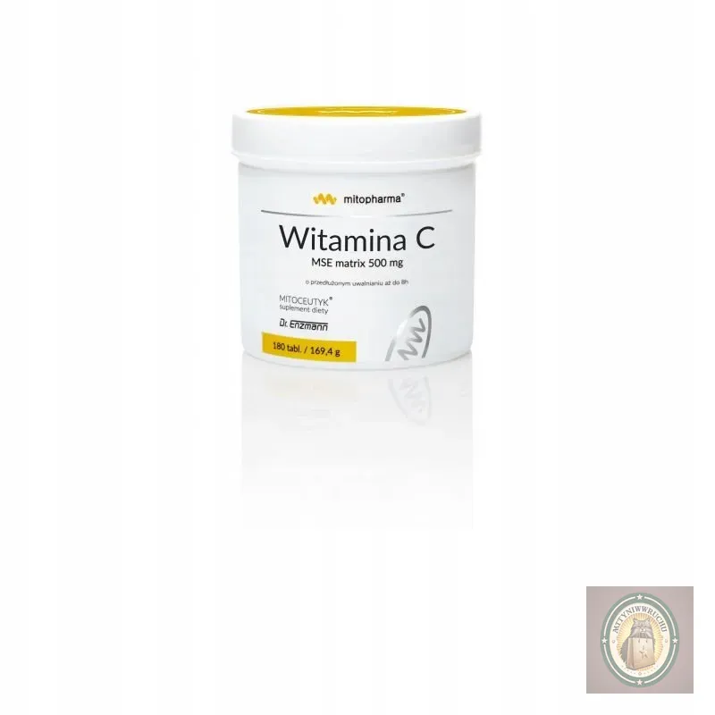 Witamina C MSE Matrix 500mg 180 tabletek – długie uwalnianie — zdjęcie 2