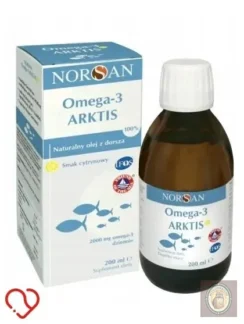 Naturalny tran z dorsza arktycznego Omega-3 w płynie 200 ml — zdjęcie 1
