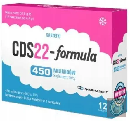 Probiotyk CDS22 450 mld w saszetkach 12 sztuk — zdjęcie 2