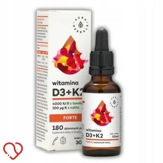 Witamina D3+K2 Mk7 Forte 4000 Iu Odporność Krople — CAS 67-97-0 — C27H44O — odczynnik chemiczny